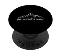 Date una razón Senderismo Trekking Escalada de montaña PopSockets PopGrip Adhesivo