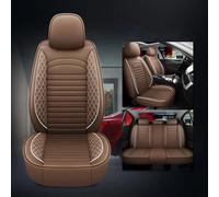 DateYcn Fundas de asiento de coche para Fiat 500, 500C, 500e, 500L, 500X 600, materiales de comodidad premium, piezas generales, color café