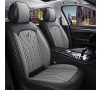 DateYcn Fundas de asiento de coche para Porsche Cayenne (2003-2006), funda de asiento de cuero para protección de coche, color negro y gris