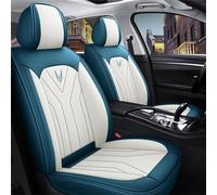 DateYcn Fundas de asiento de coche para Toyota RAV4 Hybrid Prime 2019 2020 2021 2022 2023 2024 funda de asiento de cuero para protección de coche, azul y blanco