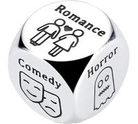 Dating Dice Couples Gift, Personalized Decision Dice, Valentine's Day Gifts for Girlfriend or Boyfriend, Romantic Date Night, Anniversary for Husband Wife Couples Gift Ideas (Film Dice)