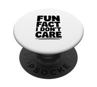 Dato Curioso No me Importa el Humor sarcástico PopSockets PopGrip Adhesivo