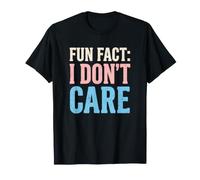 Dato Divertido Amante del Sarcasmo No me Importa el Humor cínico Camiseta
