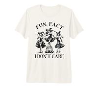 Dato Divertido Divertido de Halloween I Do Not Care Pin Up Evil Witches Camiseta Premium
