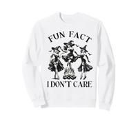 Dato Divertido Divertido de Halloween I Do Not Care Pin Up Evil Witches Sudadera