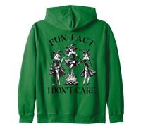 Dato Divertido Divertido de Halloween I Do Not Care Pin Up Evil Witches Sudadera con Capucha