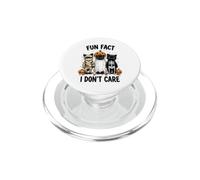 Dato Divertido Divertido de Halloween I Do Not Care Silly Frazzled Cats PopSockets PopGrip para MagSafe