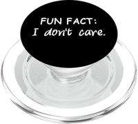 DATO DIVERTIDO: No me importa. Para mujeres hombres niños divertido sarcástico PopSockets PopGrip para MagSafe