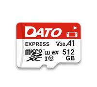 DATO Express - Tarjeta de memoria microSDXCEX de 512 GB PCIe Gen3x1 NVMe UHS-I C10 U3 V30 A1 4K8K UHD hasta 800/700 MB/s compatible con consolas de juegos Gen Switch 2 cámaras de acción Drones cámaras