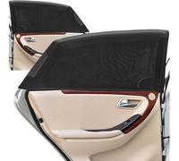 DATONGERGANG Parasol Coche para Ford Fiesta 8 (VIII) 5 Door 2021-2023, Bebé Protección UV Parasoles Autoadhesivos Ventana Lateral Malla Mosquitera Coche Trasera, Pack de 4 Negro