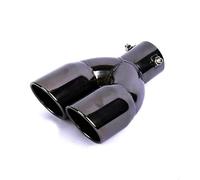 DATONGERGOUZI 1 Pieza Cola de Escape Doble Salida para Ford Focus MK4 2018-2024 Estilo Deportivo, Terminal Escape Negro, Diámetro de Entrada 63mm,Straight