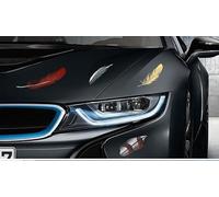 DATONGERGOUZI Pluma Adhesivo Decorativo para BMW 1 Series 114 116 118 123 125 140, Etiqueta Engomada del Coche Vinilo, Pegatinas de Tótem Plumas 3D, Calcomanía de Coche