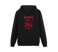 DATONGXINGFU Nocturnal Graves Long Live Death Funny Hoodies Long Sleeve Pullover Loose Hoody Mens Sweatershirt Black S