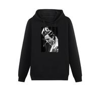 DATONGXINGFU Ted Bundy Serial Killer Men's Pullover Hoodies Unisex Cotton Hip Hop Print Sweatshirts Black S
