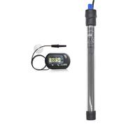 DaToo Calentador de acuario sumergible de 500 W, 500 W, termostato ajustable con 2 ventosas y un termómetro digital gratuito para agua salada marina y agua dulce