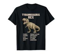 Datos científicos de paleontología de dinosaurios vintage T-Rex Camiseta