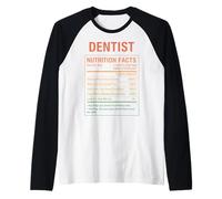 Datos curiosos del dentista Camiseta Manga Raglan