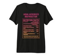 Datos Curiosos del Instructor de aeróbicos Aqua Camiseta Premium