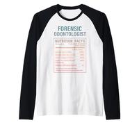 Datos curiosos del odontólogo forense Camiseta Manga Raglan