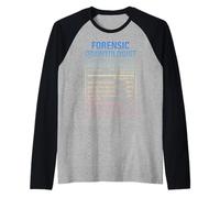 Datos curiosos del odontólogo forense Camiseta Manga Raglan