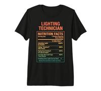 Datos Curiosos del técnico de iluminación Camiseta Premium