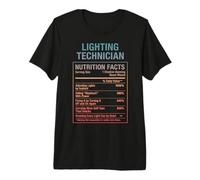 Datos Curiosos del técnico de iluminación Camiseta Premium