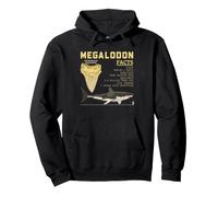 Datos de Megalodon Los Amantes de los Tiburones Diente Prehistórico Océano Ciencia Sudadera con Capucha