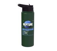 Datos de Neptuno - Planet Space Lover Solar System Stainless Steel Insulated Water Bottle