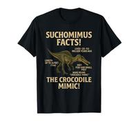 Datos de Suchomimus | Diseño Educativo de Dinosaurios prehistóricos Camiseta