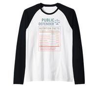 Datos del Defensor público Camiseta Manga Raglan