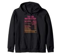 Datos del instructor de Tai Chi Sudadera con Capucha