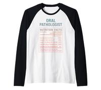Datos del patólogo oral Camiseta Manga Raglan