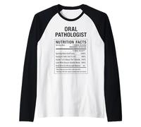 Datos del patólogo oral Camiseta Manga Raglan