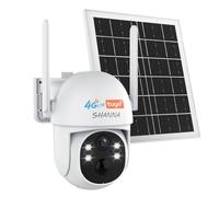 [Datos ilimitados gratuitos de por vida] Camara Vigilancia Solar con eSIM, 2K Camara 4G Exterior Solar con Baterías de 7800mAh,Visión Nocturna a Color,Seguimiento Automático,Audio de Dos Vías,IP66