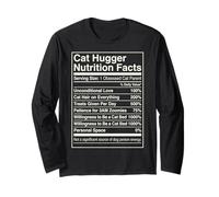 Datos nutricionales de Cat Hugger Funny Feline Lover Owner Manga Larga