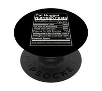 Datos nutricionales de Cat Hugger Funny Feline Lover Owner PopSockets PopGrip Adhesivo