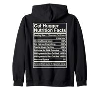 Datos nutricionales de Cat Hugger Funny Feline Lover Owner Sudadera con Capucha