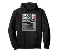 Datos nutricionales de papá Mexicano El Jefe Día del Padre Humor México Sudadera con Capucha