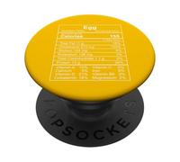 Datos nutricionales del Huevo Regalos Divertidos para Amantes de la Comida PopSockets PopGrip Adhesivo
