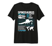 Datos paleontológicos del Spinosaurus: fósiles prehistóricos de Dinosaurios Camiseta Premium