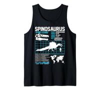 Datos paleontológicos del Spinosaurus: fósiles prehistóricos de dinosaurios Camiseta sin Mangas