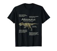 Datos sobre Dinosaurios Allosaurus Paleontología prehistórica jurásica Camiseta