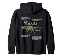 Datos sobre Dinosaurios Allosaurus Paleontología prehistórica jurásica Sudadera con Capucha