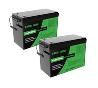 DATOUBOSS 2*Batería de Litio 100Ah 24V,24V 100Ah LiFePO4,LiFePO4 Grado A Células, 100A BMS 8000+Cycles Batería de Litio de Ciclo Profundo MAX 2560W,Perfecto para Solar, RV, Off-Grid.