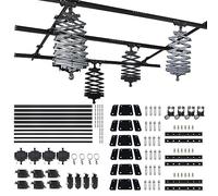 DATOUBOSS 4.0Mx4.0M Studio Photography Pantograph Ceiling Track System 43-200CM Drop Pantograph Pock Rail Track Kit 4.0M Ceiling Stand System for Photo Video Studio Shooting (4.0Mx4.0M-B2)