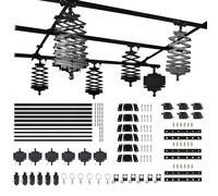 DATOUBOSS 4.0Mx4.0M Studio Photography Pantograph Ceiling Track System 43-200CM Drop Pantograph Pock Rail Track Kit 4.0M Ceiling Stand System for Photo Video Studio Shooting (4.0Mx4.0M-A1)