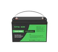 DATOUBOSS Batería de Litio 100Ah 12V,Batería 100Ah 12V LiFePO4,Batería LiFePO4 Grado A Células, 100A BMS 15000+Cycles Batería de Litio de Ciclo Profundo MAX 1280W Solar, RV, Off-Grid.