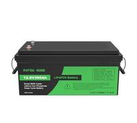DATOUBOSS Batería de Litio 300Ah 12V,Batería 300Ah 12V LiFePO4,Batería LiFePO4 Grado A Células, 200A BMS 15000+Cycles Batería de Litio de Ciclo Profundo MAX 3840W Solar, RV, Off-Grid.