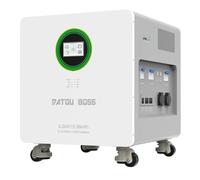 DATOUBOSS Batería LiFePO4 48 V 300 Ah, 15,36 kWh, con inversor híbrido 48 V 6200 W, planta eléctrica portátil todo en uno, alimentación móvil, BMS 150 A, 8000+ciclos, gran capacidad de almacenamiento.
