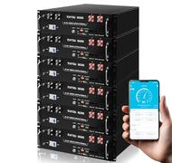 DATOUBOSS Baterías de Litio LiFePO4 48V 100Ah - Pack de 6, 30.72kWh, Rack 3U con Bluetooth, BMS 100A Integrado, Puerto CAN/RS485, 15000+ Ciclos, para Servidor, Autocaravana, Hogar y Sistemas Off-Grid
